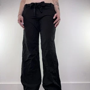 Y2K vintage lightweight linen baggy trousers - Picture 1 of 8