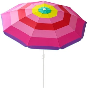 Colorful Beach Umbrella – UPF 50+ UV Protection Tilt Adjustable Wind Resistant - Picture 1 of 6