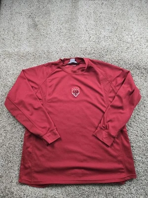 Camisa de fútbol vintage Nike para hombre XL roja manga larga escudo logotipo pulóver Y2K  Foto 1 de 4