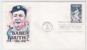 TurtlesTradingPost- Babe Ruth  1983 #2046 FDC- DC Cachet - Picture 1 of 1