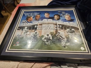 Baltimore Colts Hall Of Fsme Art Donovan  John Mackey Gino Marchetti Lenny Moore - Picture 1 of 7