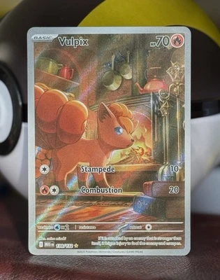 Pokémon TCG Vulpix Scarlet & Violet Mega Evolutions 148/132 Illustration Rare - Image 1 of 4