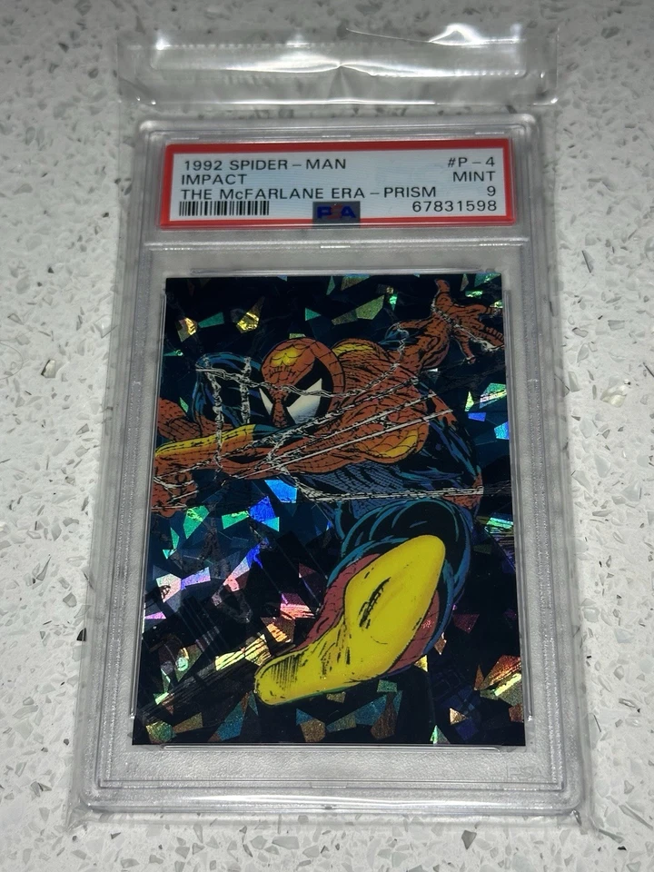 IMPACT PRISM 1992 Spider-Man The McFarlane Era PSA 9 #P-4 Foto 1 de 2