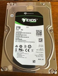 Seagate Exos ST2000NM0008 2TB 7200RPM SATA 3.5” HDD – Open Box – 0 Hours - Picture 1 of 3