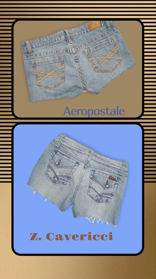 2 pares de pantalones cortos Z. Cavericci y Aero con corte talla 7/9 lindos 😁¡Gran oferta! Foto 1 de 4