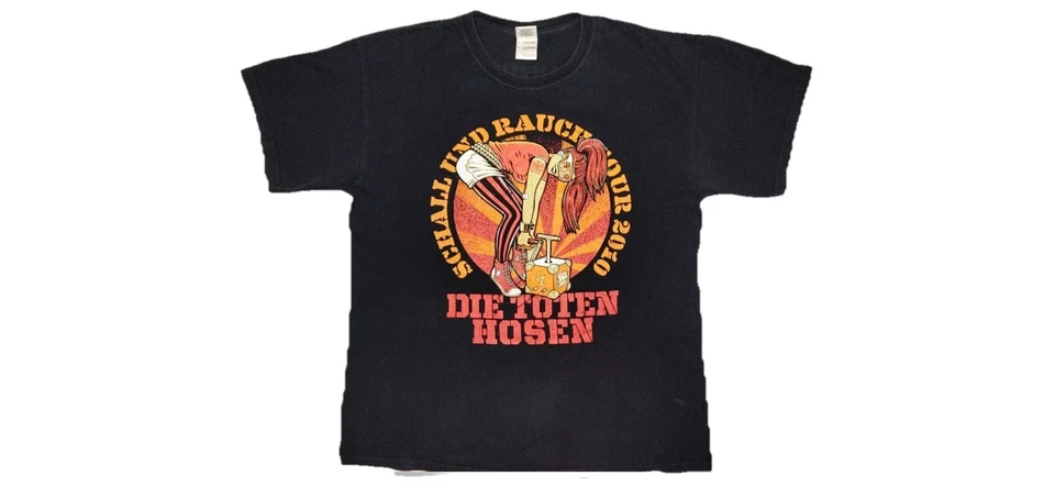 DIE TOTEN HOSEN SCHALL UND RAUCH WORLD TOUR 2010 VINTAGE OFFICIAL SHIRT LARGE - Bild 1 von 4