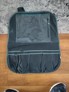 Rücksitz Auto Organizer Dunkelgrün - Herz & Hand mit Magnolie - Bild 1 von 2