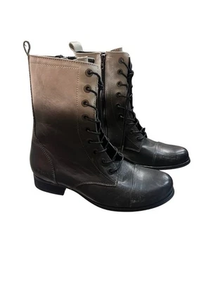 Botas de combate DIESEL para mujer teñidas por inmersión / con cordones / NUEVAS CON ETIQUETAS 39 talla 8,5 9 cuero Ombré Foto 1 de 4