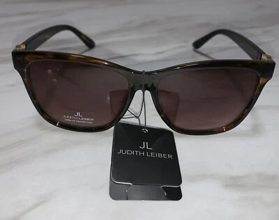 JL Judith Leiber Women’s Brown Tortoise Gradient Sunglasses Style Peace NWT - Image 1 of 4