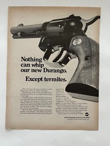 Vintage 1970 High Standard Durango Revolver Print Ad - Bild 1 von 3