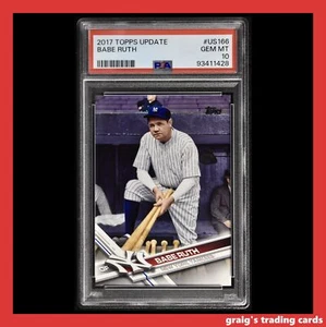 2017 Topps Update #US166 Babe Ruth PSA 10 GEM-MT - Picture 1 of 3