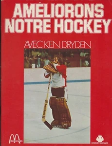 1973 Ameliorons Norte (Improve Our) Hockey - Ken Dryden HOF Montreal Candiens - Picture 1 of 5