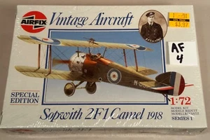 Sopwith 2F1 Camel Plane Model Kit Airfix, 1:72, 1987 Humbrel (AF4), Sealed New - Picture 1 of 2