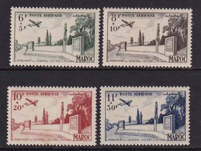 French Morocco 1952 YV Airmail 89-92 Not Issued MNH VF / CAT VALUE $1000 - Image 1 of 2