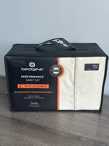 Bedgear Performance SPLIT KING Sheet Set Dry-Tec Technology Champagne NEW! - Picture 1 of 13