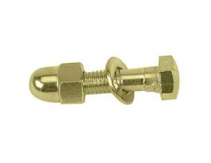 BICYCLE SEAT POST CLAMP BOLT/NUT GOLD CRUISER LOWRIDER BIKES - Picture 1 of 1