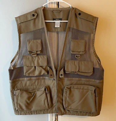 Fox Outdoor Khaki Utility Vest XXL Fishing Hunting Tactical Vented Camera Safari - Image 1 of 4