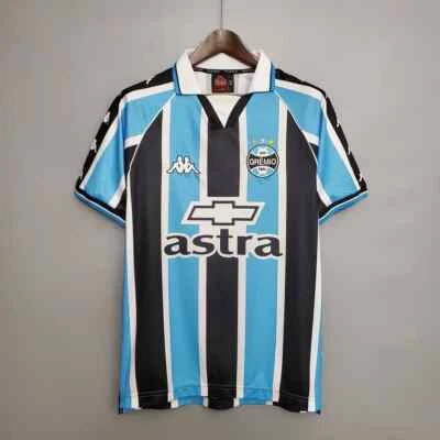 GREMIO FBPA HOME VINTAGE 2000/2001 - RONALDHINO # 10 - XL (USA-Large) - Image 1 of 4