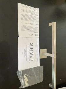 toilet tissue holder Ginger Lineal Double Post  Satin Nickel 5209-SN W8 - Picture 1 of 6