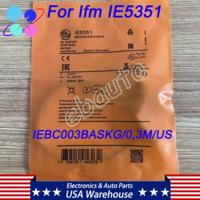 Proximity Sensor For Ifm IE5351 IEBC003BASKG/0,3M/US 10-30VDC 100mA 3mm