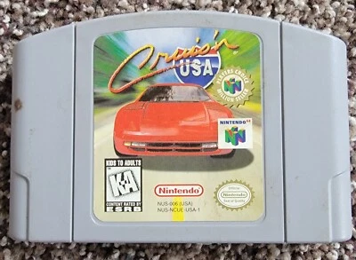 Original Nintendo 64 Cruis'n USA Video Game Cartridge Tested/ Working CLEAN 1996 - Image 1 of 4