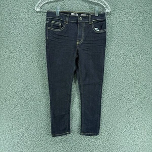 OshKosh B'Gosh Skinny Jeans Girls 8 Dark Blue Wash Adjustable Waist - Picture 1 of 10