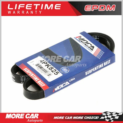 Serpentine Belt 4PK825 for Chevrolet Metro Honda CR-V Civic Suzuki Geo Tracker - Image 1 of 4