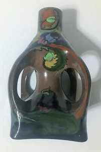 1925 Zuid, Holland Gouda Flower Art Beautiful Hand-Made Antique 4-Handled Vase - Picture 1 of 8