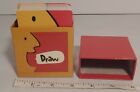 DRAW CARDS IN BOX CONTAINER REPLACEMENT PART to Hear Me Out Board Game 2002 (C1)
