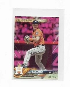 Alex Bregman 2018 Topps mini rosa paralelo/25 #182 Astros bajo demanda - Imagen 1 de 1