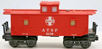 O Gauge 3-Rail K-Line K6138 ATSF Santa Fe Cupola Caboose 6138 1:48 Scale - Image 1 of 4