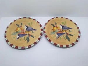 2X Lenox Winter Greetings Everyday Nuthatch Salad Plate 8 1/2" - Picture 1 of 9