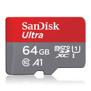 Sandisk 64GB NEW Ultra MicroSD SDXC Card UHS-I Class 10 A1 Speed up to 140MB/s
