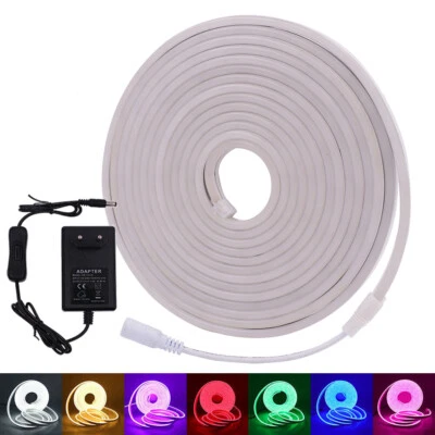 STRISCIA LED NEON FLEX 1-5 METRI 12V 2835 IMPERMEABILE ESTERNO IP65 MODELLABILE - Immagine 1 di 4