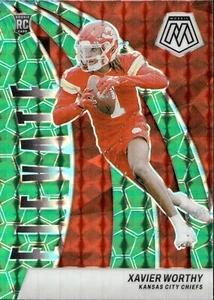 Xavier Worthy Rookie - 2024 Panini Mosaic - Green Mosaic Prizm - Elevate #7 - Picture 1 of 2