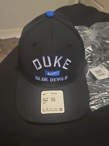 Duke Blue Devils Nike Hat Swoosh Flex One Size DriFit Cap - Picture 1 of 5