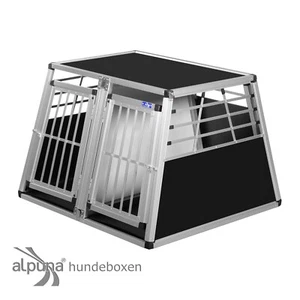 N3 Hundetransportbox Doppelbox Aluminium Transportbox Hundebox Hunde Alubox - Bild 1 von 7