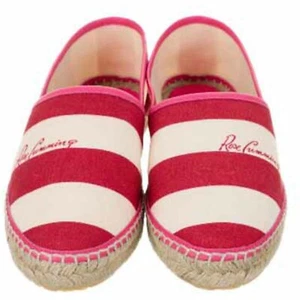Carolina Herrera Printed Flat Espadrille Slip-On Red Multi 41EU Summer Casual 11 - Picture 1 of 9