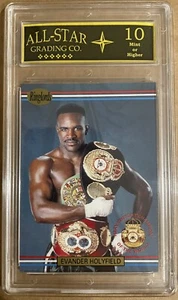 Evander Holyfield 1991 Ringlords Boxing Cards #1 Graded ASG 10 MINT #A - Bild 1 von 2