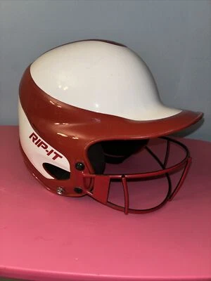 Rip-It Vision Pro Fastpitch Softball  Helmet Small/medium Red And White - Image 1 of 4