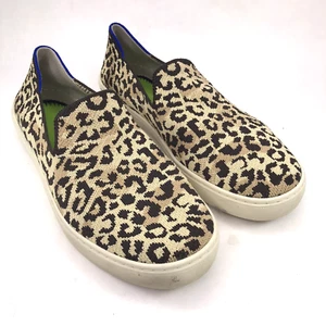 ROTHYS Women's 9.5 The Original Slip On Sneaker Desert Cat Leopard Print Loafer - Picture 1 of 11