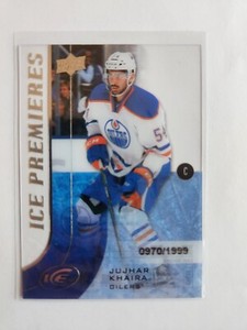 Jujhar Khaira 2015 UPPER DECK ICE PREMIERES Card #131 - 0970/1999