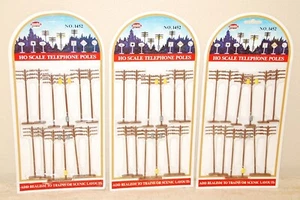 3 NEW Model Power 1452 HO Scale Telephone Poles 12pk (36 Total) - Picture 1 of 7