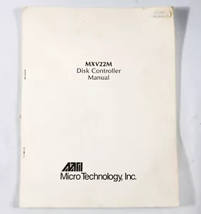 Vintage Micro Technology Inc. MXV22M Disk Controller Manual DEC LSI-11 ST533B38 - Picture 1 of 4