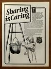 1985 The Salvation Army Vintage Print Ad/Poster 80s Retro Christmas Art Décor 