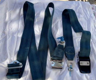 CINTURÓN DE SEGURIDAD MERCEDES BENZ AZUL KANGOL VINTAGE FECHA PAGODA W113 280SL W111 280SE Foto 1 de 4