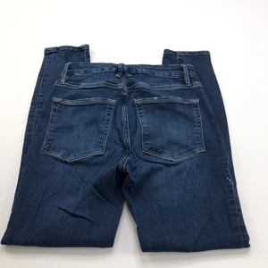 Good American Good Legs Crop 4/27 (Fits 24W 26L) Mid Rise Distressed Jeans - Picture 1 of 8