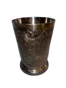 Barker Ellis Mint Julep Tasse Vintage Silber Teller Kunst - Bild 1 von 8