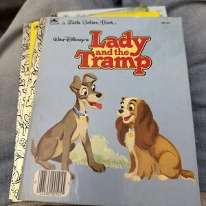 Vintage Walt Disney's The Lady And The Tramp  A Little Golden Book 1954 105-55 - Picture 1 of 5