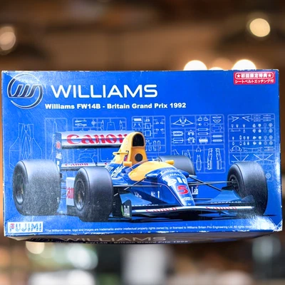 Fujimi 1/20 Williams FW14B F1 1992 Britain GP GP-17 Plastic Model Kit Japan - Image 1 of 4